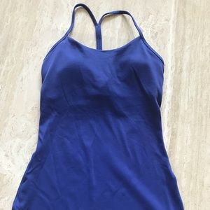 Lululemon blue workout tank with built in bra!